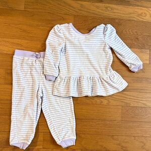 Ralph Lauren Girls 24 month velour sweatsuit